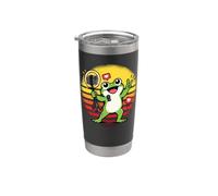 Divertente Rana Content-Creator Social-Media-Influencer Bicchiere termico in acciaio inox doppia parete