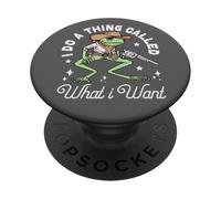 Divertente rana cowboy western fascino & umorismo, faccio quello che voglio PopSockets PopGrip Adesivo