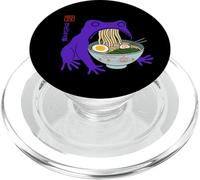 Divertente rana rana viola rana ramen arte giapponese PopSockets PopGrip per MagSafe