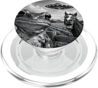 Divertente Rana Selfie con Cavallo Animale UFO Meme PopSockets PopGrip per MagSafe