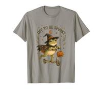 Divertente Rana Strega Halloween Spooky Scooter Maglietta