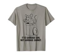 Divertente Ratto Retro Garbage Can Not Garbage Cannot Cartoon Style Maglietta