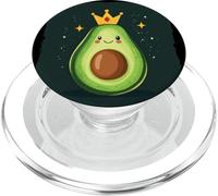 Divertente Re Avocado con un Costume Aura Dorata PopSockets PopGrip per MagSafe