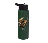 Divertente re-fitone amante serpenti rettili pitone python Stainless Steel Insulated Water Bottle