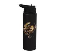 Divertente re-fitone amante serpenti rettili pitone python Stainless Steel Insulated Water Bottle