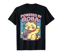 Divertente realizzato da Boba Cute Maneki Neko Lucky Cat Maglietta