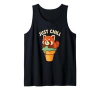 Divertente Red Panda Ice Cream Cone Art Canotta