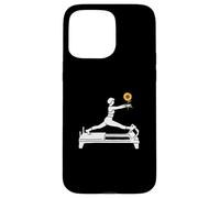 Divertente Reformer Pilates con girasole pensionamento amore hippie Custodia per iPhone 15 Pro Max