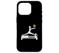 Divertente Reformer Pilates con girasole pensionamento amore hippie Custodia per iPhone 16 Pro