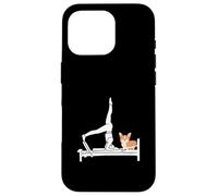 Divertente Reformer Pilates con simpatico Corgi Custodia per iPhone 16 Pro