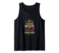 Divertente regalo artistico con scritta "I am the Queen of Fucking Everything" Canotta