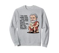 Divertente Regalo con Citazione stoica filosofia Design per Uomini, Donne e Bambini Felpa