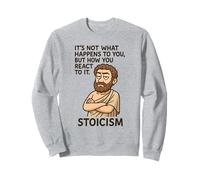 Divertente Regalo con Citazione stoica filosofia Design per Uomini, Donne e Bambini Felpa