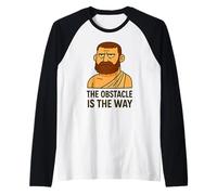 Divertente Regalo con Citazione stoica filosofia Design per Uomini, Donne e Bambini Maglia con Maniche Raglan