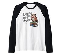 Divertente Regalo con Citazione stoica filosofia Design per Uomini, Donne e Bambini Maglia con Maniche Raglan