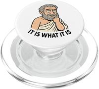 Divertente regalo con citazione stoica filosofia design per uomini, donne e bambini PopSockets PopGrip per MagSafe