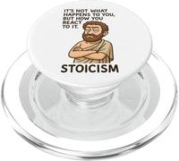 Divertente regalo con citazione stoica filosofia design per uomini, donne e bambini PopSockets PopGrip per MagSafe