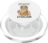 Divertente regalo con citazione stoica filosofia design per uomini, donne e bambini PopSockets PopGrip per MagSafe
