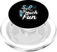 Divertente regalo con citazione sullo snowboard "Snow Much Fun" PopSockets PopGrip per MagSafe