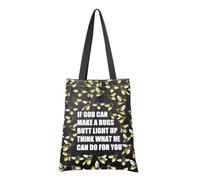 Divertente regalo cristiano religioso Firefly a tema Tote Bag sarcastico umorismo battesimo borsa Christian Scripture Merch