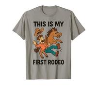 Divertente Regalo da Cowboy con Scritta This is My First Rodeo per Uomini, Donne, Bambini Maglietta