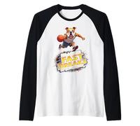 Divertente regalo di basket per gli amanti dei cani bulldog inglesi Maglia con Maniche Raglan
