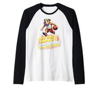 Divertente regalo di basket per gli amanti dei cani bulldog inglesi Maglia con Maniche Raglan