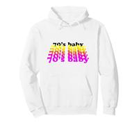 Divertente Regalo di Compleanno per Bambini Anni '70-1979 Discoteca Babe Felpa con Cappuccio