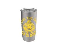 Divertente regalo di parole con Buddha paffuto per uomini, donne, bambini, ragazzi e ragazze Bicchiere termico in acciaio inox doppia parete