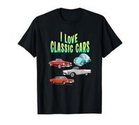 Divertente Regalo I Love Classic Cars Maglietta