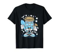 Divertente Regalo per Amanti del caffè, surfisti, per Uomini, Donne, Bambini Maglietta