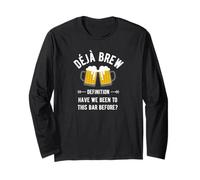 Divertente Regalo per Birra Deja Brew - Craft Ale Drinking Dad Humor Maglia a Manica