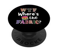 Divertente regalo per cucitrice, dov'è il tessuto 3 PopSockets PopGrip Adesivo