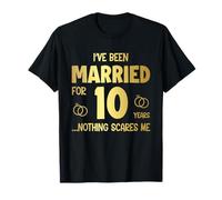 Divertente Regalo per decimo Anniversario di Matrimonio, Coppia di 10 Anni Maglietta