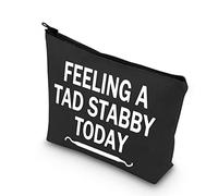 Divertente regalo per dentista borsa per il trucco dentale per le donne Igienista dentale Nuovo regalo dentista Sentirsi un po 'Stabby oggi regalo per DA DH studente dentista regalo di laurea, scheda