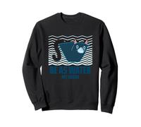 Divertente Regalo per Gli Amanti dei Gatti, con Scritta Be As Water My Friend Felpa