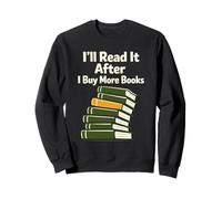 Divertente Regalo per Gli Amanti dei Libri per i Lettori con troppi Libri Felpa