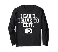 Divertente regalo per gli amanti della fotografia fotografi Maglia a Manica