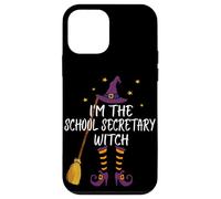 Divertente regalo per Halloween con scritta "I'm the school secretary Witch" Custodia per iPhone 12 mini