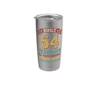 Divertente regalo per il 54° compleanno per uomini e donne di 54 anni Bicchiere termico in acciaio inox doppia parete