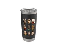 Divertente regalo per il ritorno a scuola con gatti divertenti per insegnanti e studenti Bicchiere termico in acciaio inox doppia parete