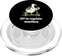 Divertente regalo per la terapia dell'oca per regolare le emozioni PopSockets PopGrip per MagSafe