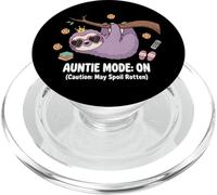 Divertente regalo per la zia amante del bradipo da nipote per ragazzi e ragazze PopSockets PopGrip per MagSafe