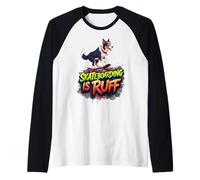 Divertente regalo per proprietari di cani Border Collie Maglia con Maniche Raglan
