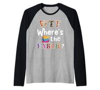 Divertente Regalo per Quilter, WTF Where's The Fabric Hoarder 4 Maglia con Maniche Raglan