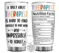 Divertente regalo per terapisti, bicchiere in acciaio inox da 590 ml, per terapista, terapeuta nutrizionale, regalo per Natale, infermieri, terapista, psicologo
