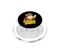 Divertente regalo per uomini, donne e bambini con scimmia, banana, bandito PopSockets PopGrip per MagSafe
