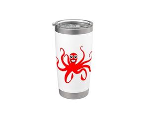 Divertente regalo per uomini e donne con animali marini del mare profondo Bicchiere termico in acciaio inox doppia parete