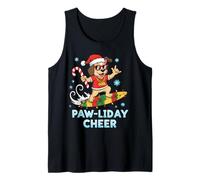 Divertente Regalo per Uomini e Donne con Design Natalizio con Cucciolo di Cane Canotta