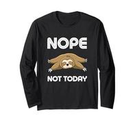 Divertente regalo per uomo e donna, motivo: bradipo con scritta "Nope Not Today" Maglia a Manica